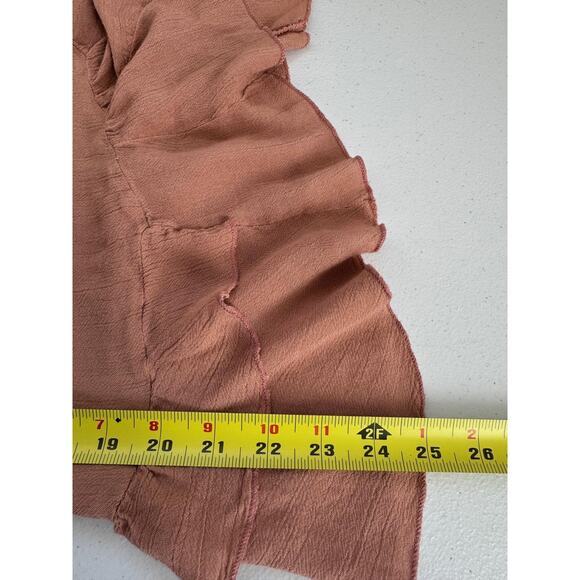 Free People Dress Womens Large Dusty Rose Adella Slip Lace Fairy Boho Coquette - Picture 13 of 14